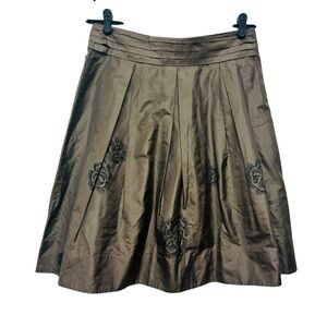 Nougat London Silk Embroidered Skirt